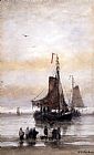 Arrival Paintings - The Arrival Of The Fleet by Hendrik Willem Mesdag